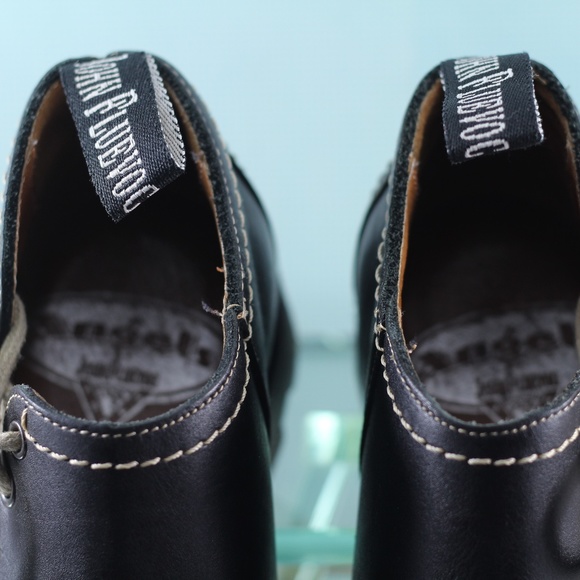 John Fluevog Black Leather D.D.F.T Shoes Angels - Picture 10 of 16